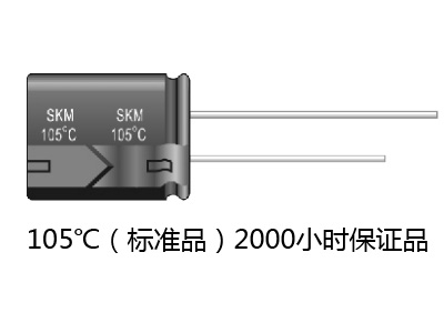 Small Aluminum electrolytic capacitors SKM